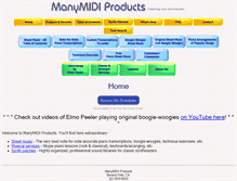 Tablet Screenshot of manymidi.com